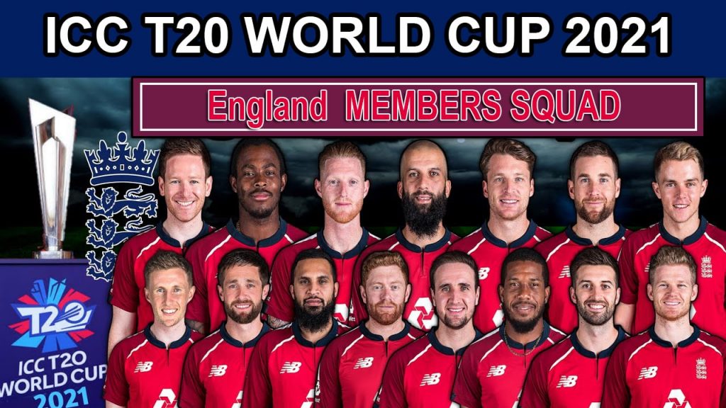 England Team Squad for ICC T20 World Cup