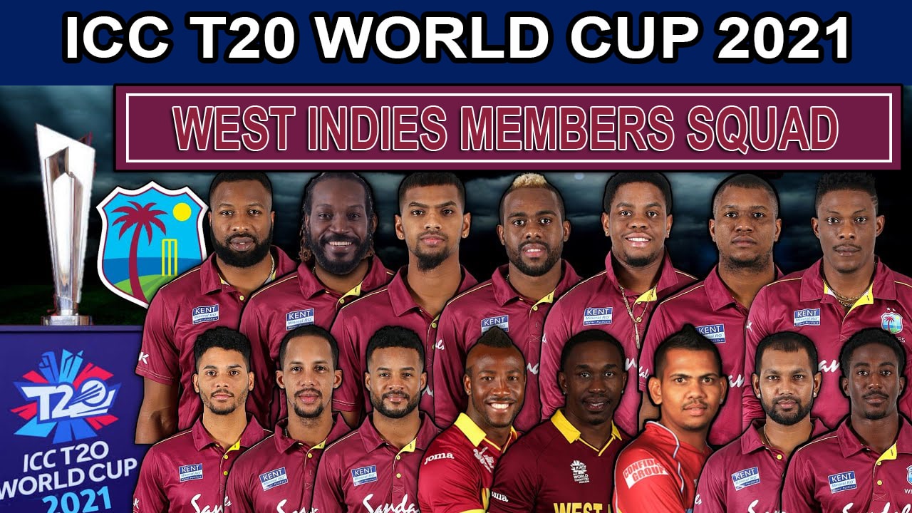 West Indies Team Squad for ICC T20 World Cup